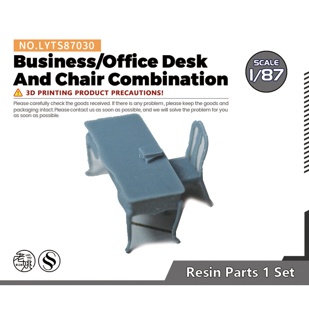 Yao's Studio LYTS030 Miniature Dock factory building Shipyard Display Tower Crane Business/Office Desk And Chair Combination Main image