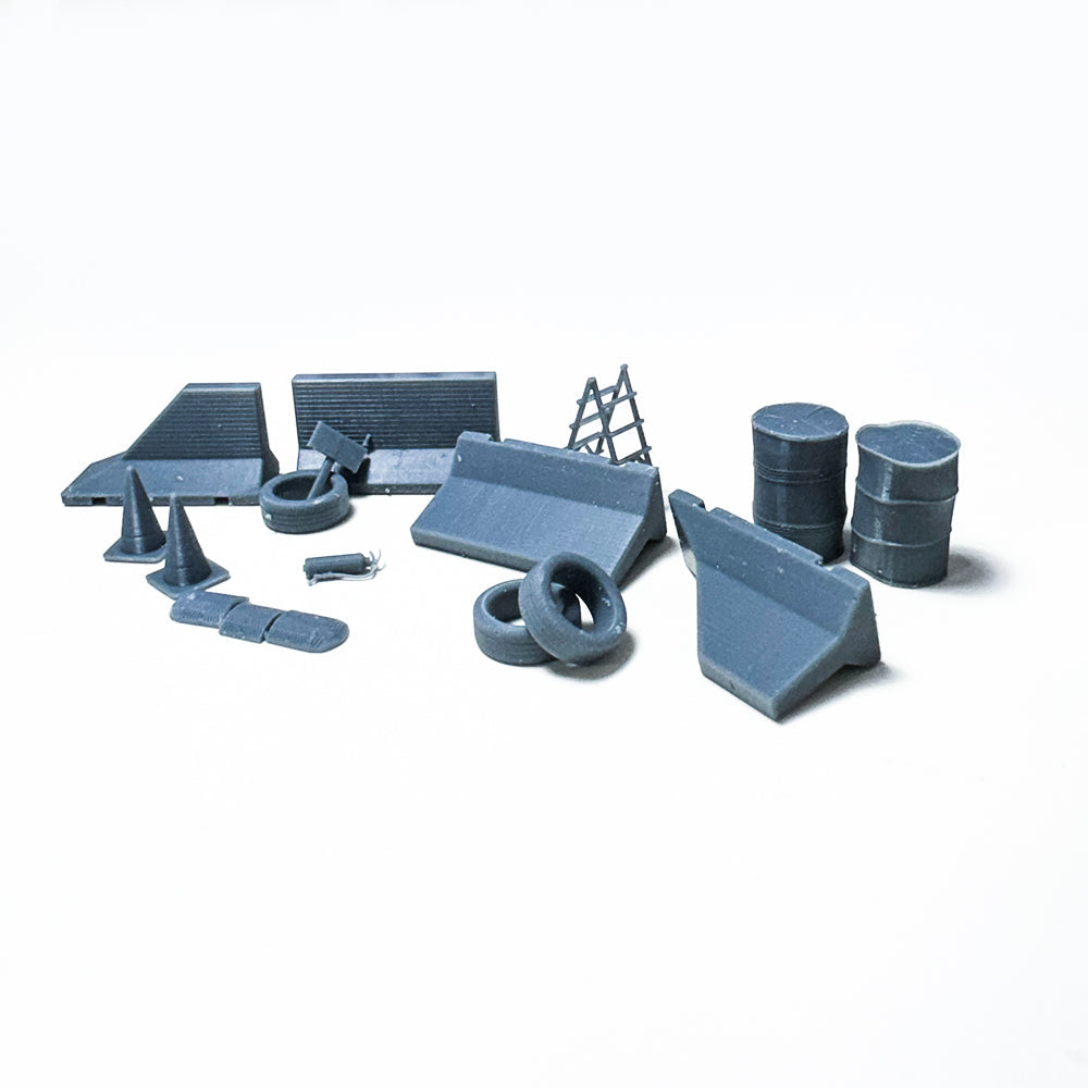 Yao's Studio LYTS043 Railway Scenery Gas Station Junk Stuff Set — scale model kit