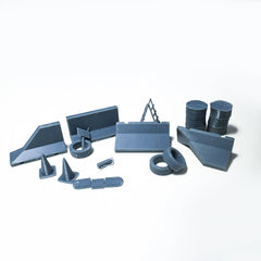 Yao's Studio LYTS043 Railway Scenery Gas Station Junk Stuff Set