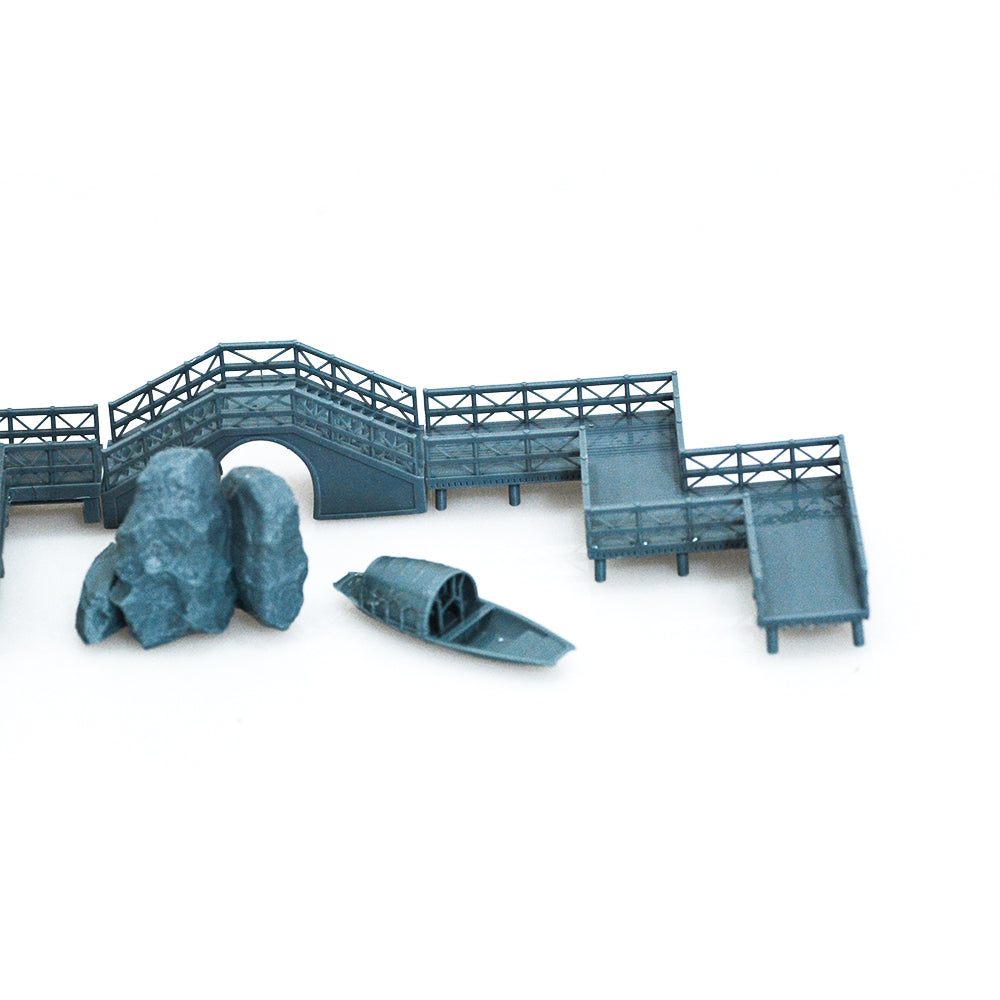 Yao's Studio LYTS045 Miniature Lake Pavilion Scene — detail view 3