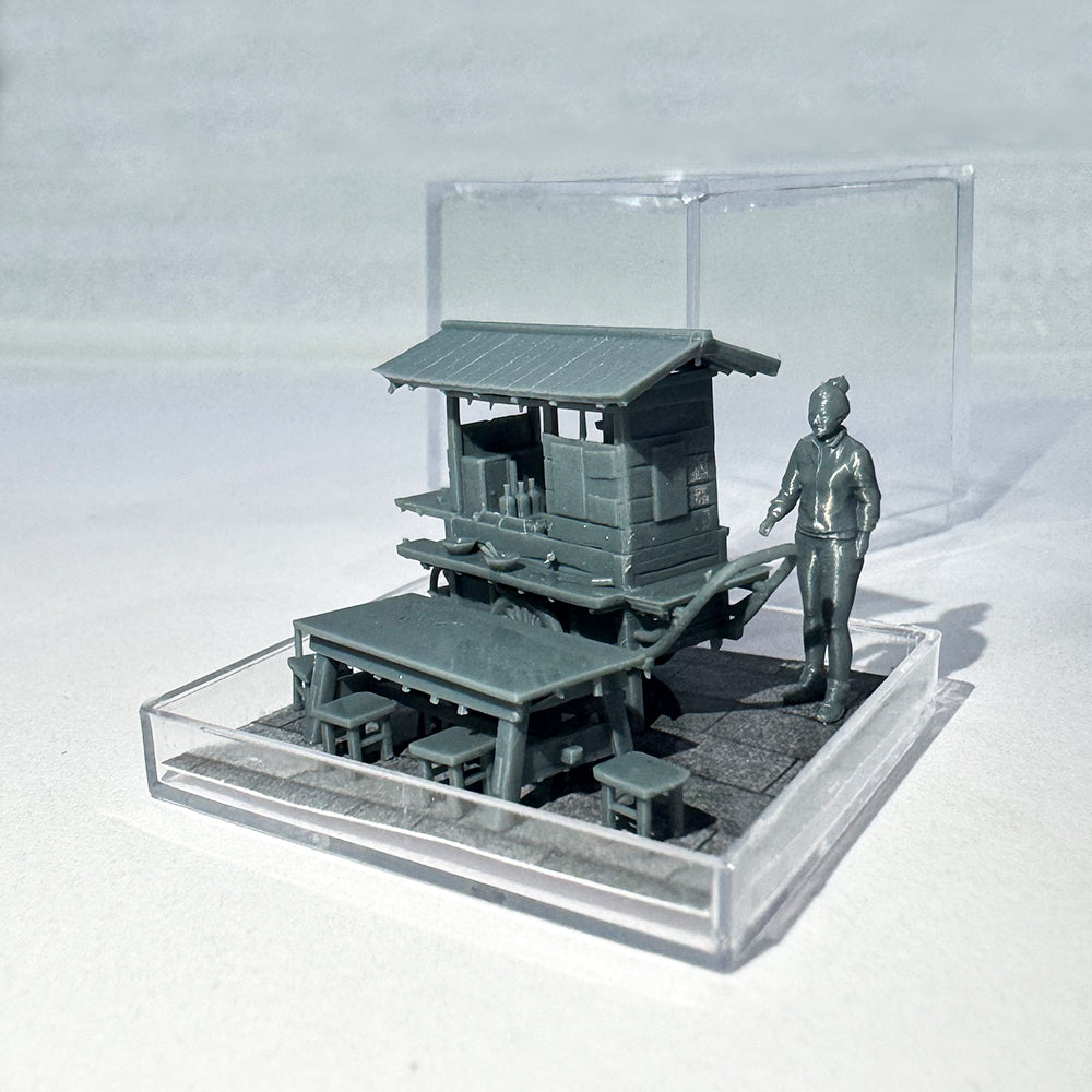 Yao's Studio LYTS050 Miniature Delicacies: Street-Side Snack Stalls, Breakfast Shops And Display Boxes For Miniature Pushcart Decorative Scenes Main image