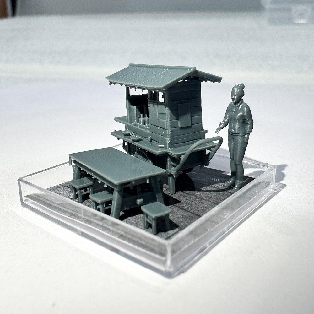 Yao's Studio LYTS050 Miniature Delicacies: Street-Side Snack Stalls, Breakfast Shops And Display Boxes For Miniature Pushcart Decorative Scenes Secondary image