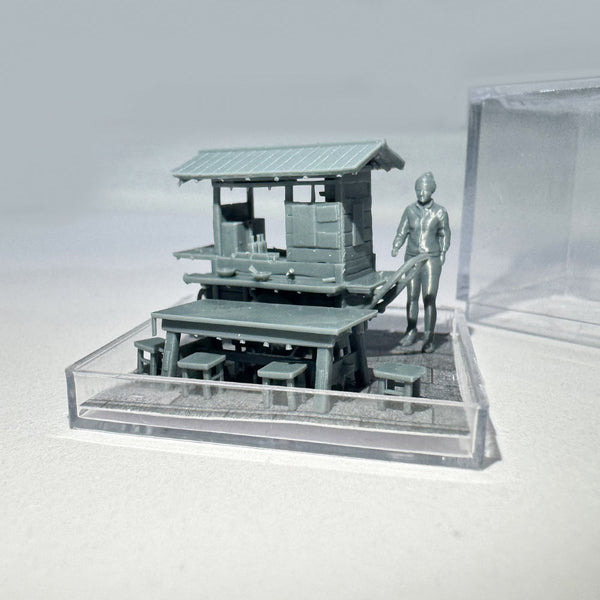 Yao's Studio LYTS050 Miniature Delicacies: Street-Side Snack Stalls, Breakfast Shops And Display Boxes For Miniature Pushcart Decorative Scenes