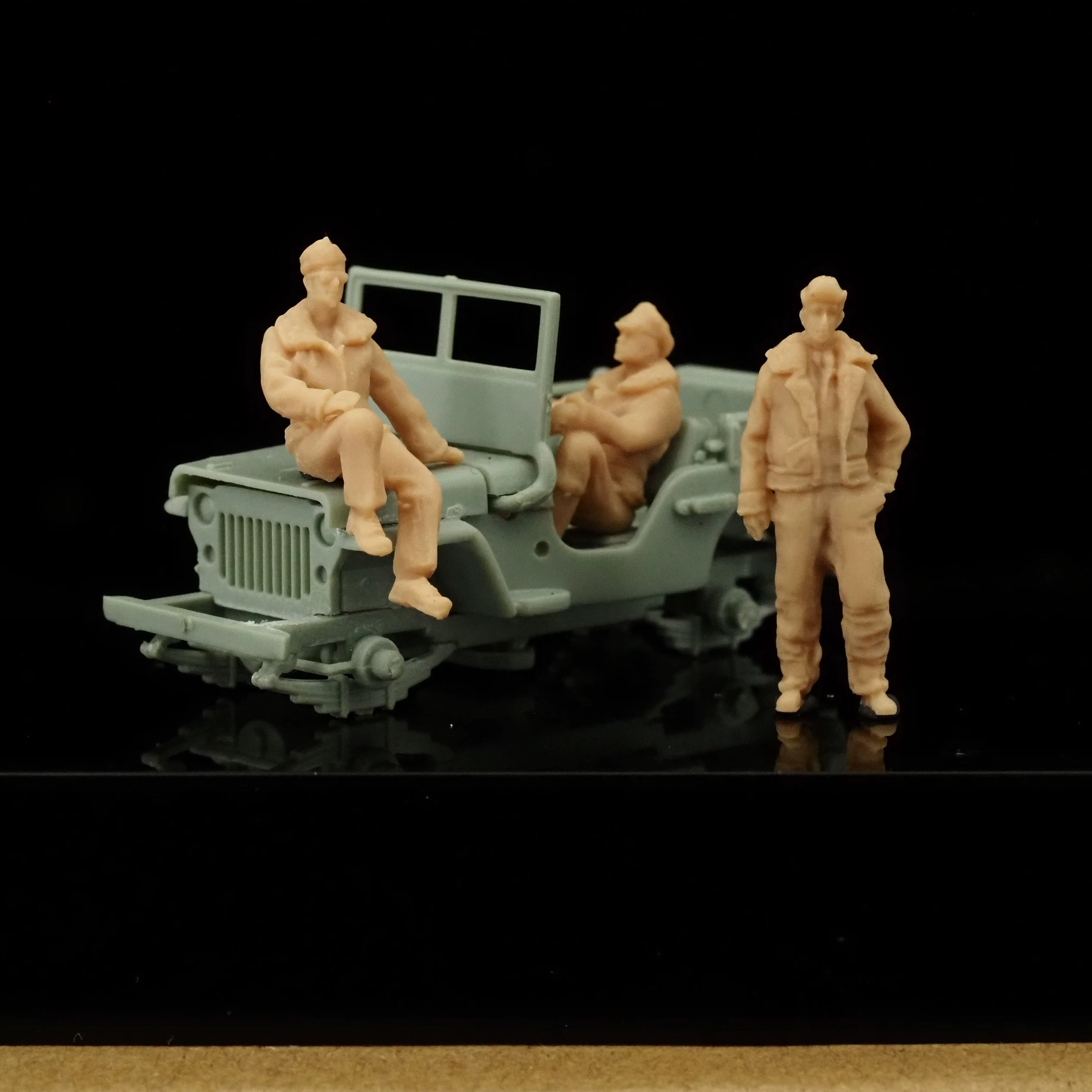 Three-man American pilots during World War II LSSNO147 1/35/48/64/72/87/100/144