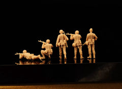 Early West German soldier group of 5 LSSNO244 1/35/48/64/72/87/100/144