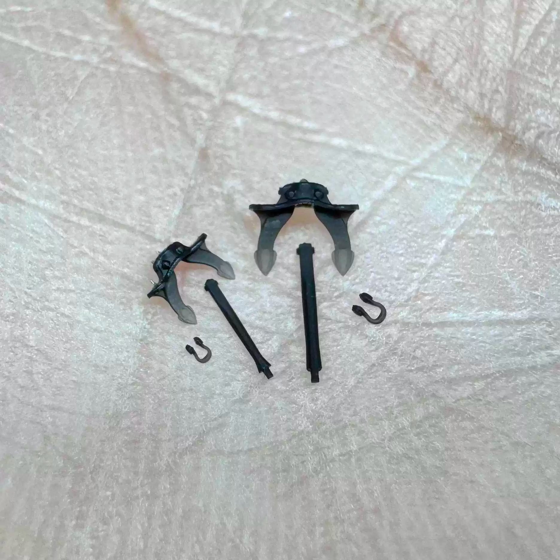 SSMODEL G700026   700 scale German Navy warship anchors in two sizes