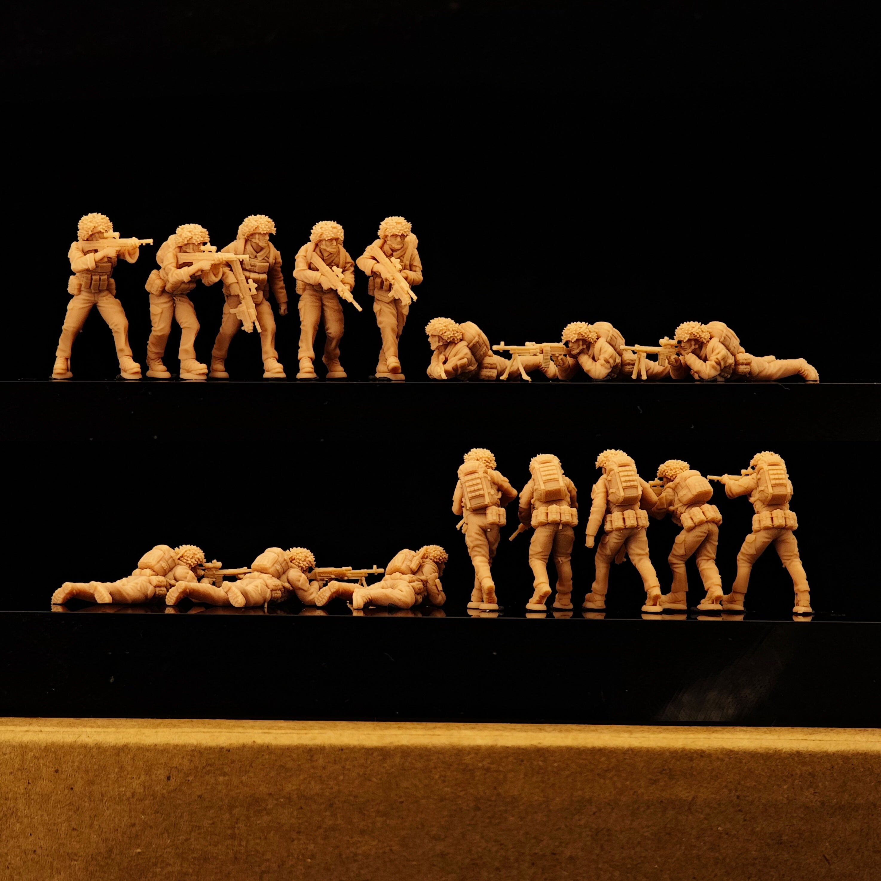Modern British infantry ③ 8 men LSSNO259 1/35/48/64/72/87/100/144