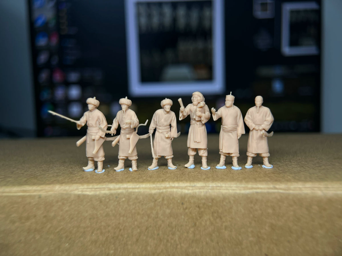 A group of 13 ancient Mongolian soldiers LSSNO77 1/35/48/64/72/87/100/144 — detail view 2