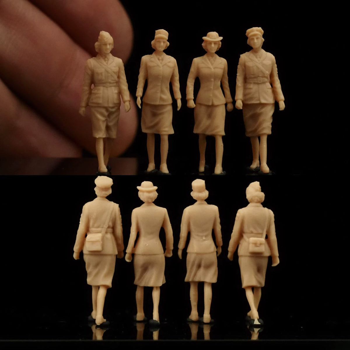 Allied Female Internal Service Team of Four during World War II LSSNO144 1/35/48/64/72/87/100/144 Main image