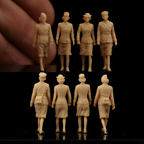 Allied Female Internal Service Team of Four during World War II LSSNO144 1/35/48/64/72/87/100/144