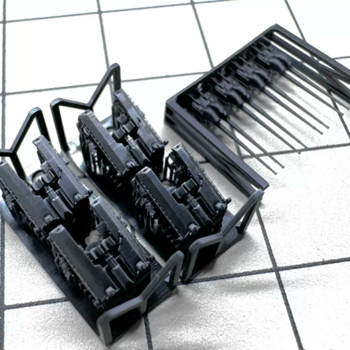 SSMODEL G700001 700 scale German 105mm SK C/33 LC31 dual mount — detail view 2