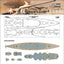 Hunter 1/350 USS Bismarck Wooden Deck Covering Paper Matching Signal 05358 W35088
