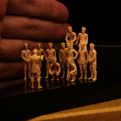 A photo of Red Baron pilots from World War I with 12 white-painted life-size figures LSSNO278 1/35/48/64/72/87/100/144