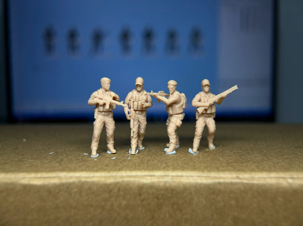 Modern South American Police Soldier 7-Man Team LSSNO78 1/35/48/64/72/87/100/144