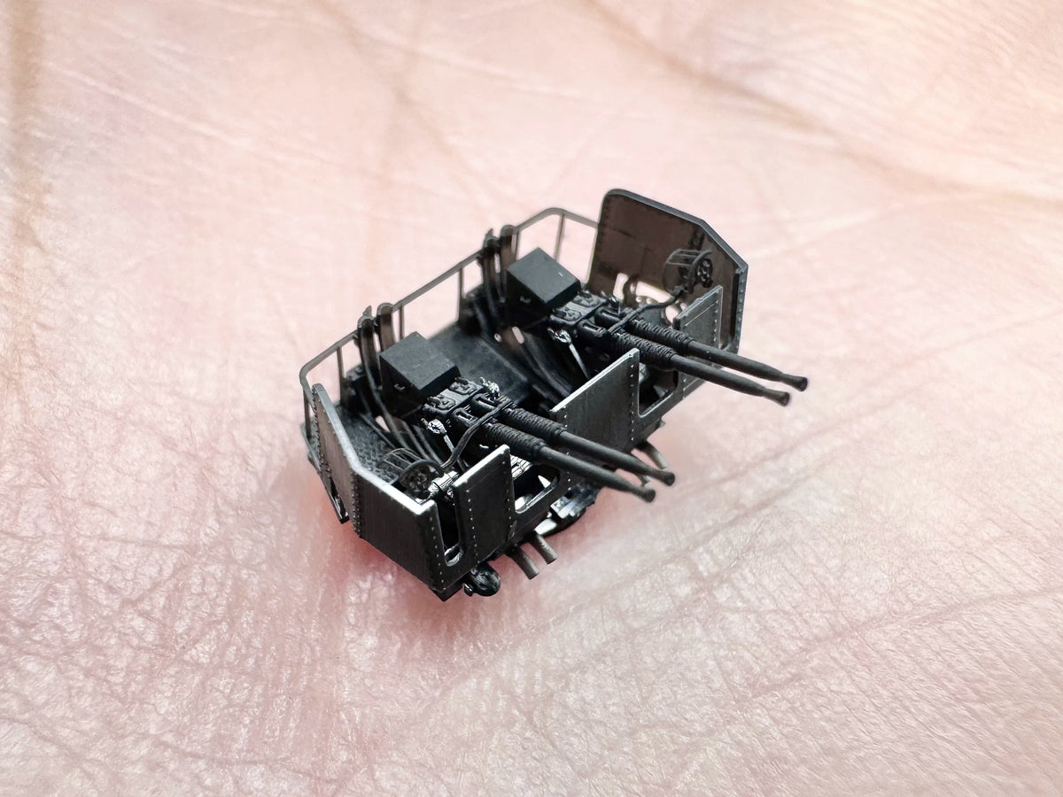 SSMODEL M350002  350 scale Bofors quadruple late — detail view 3