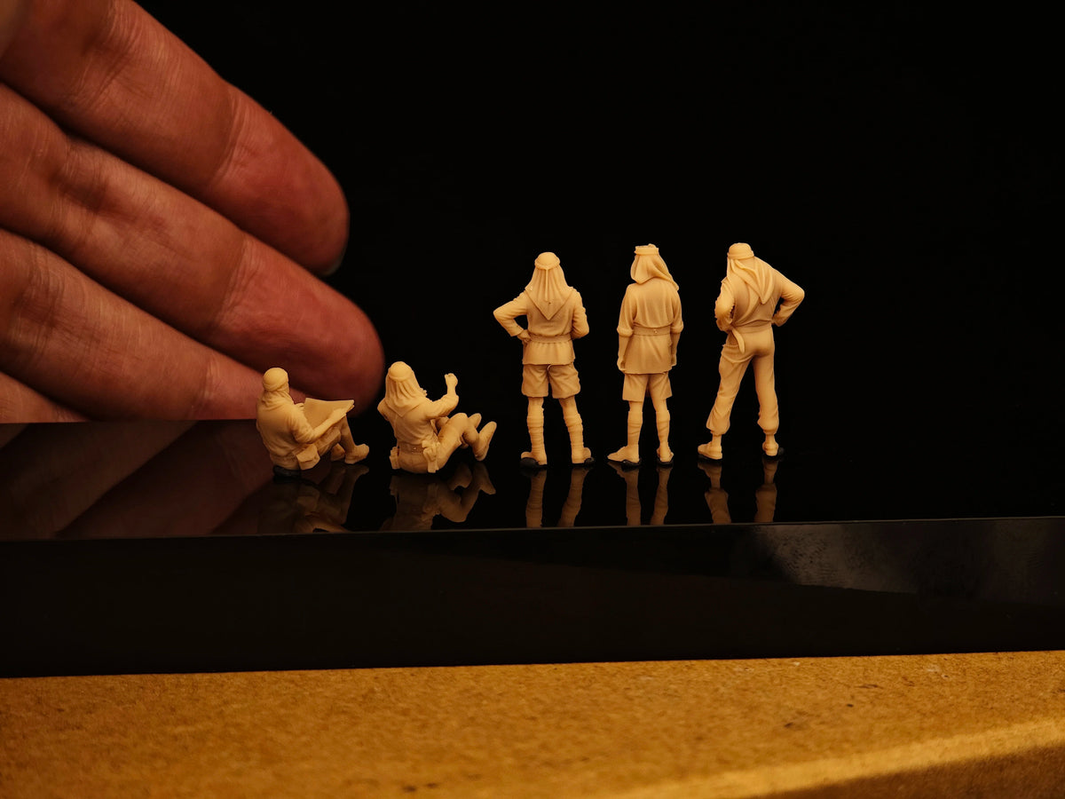 5-man Special Air Service Regiment of the British Army during the Battle of El Alamein, World War II LSSNO294 1/35/48/64/72/87/100/144 — detail view 3