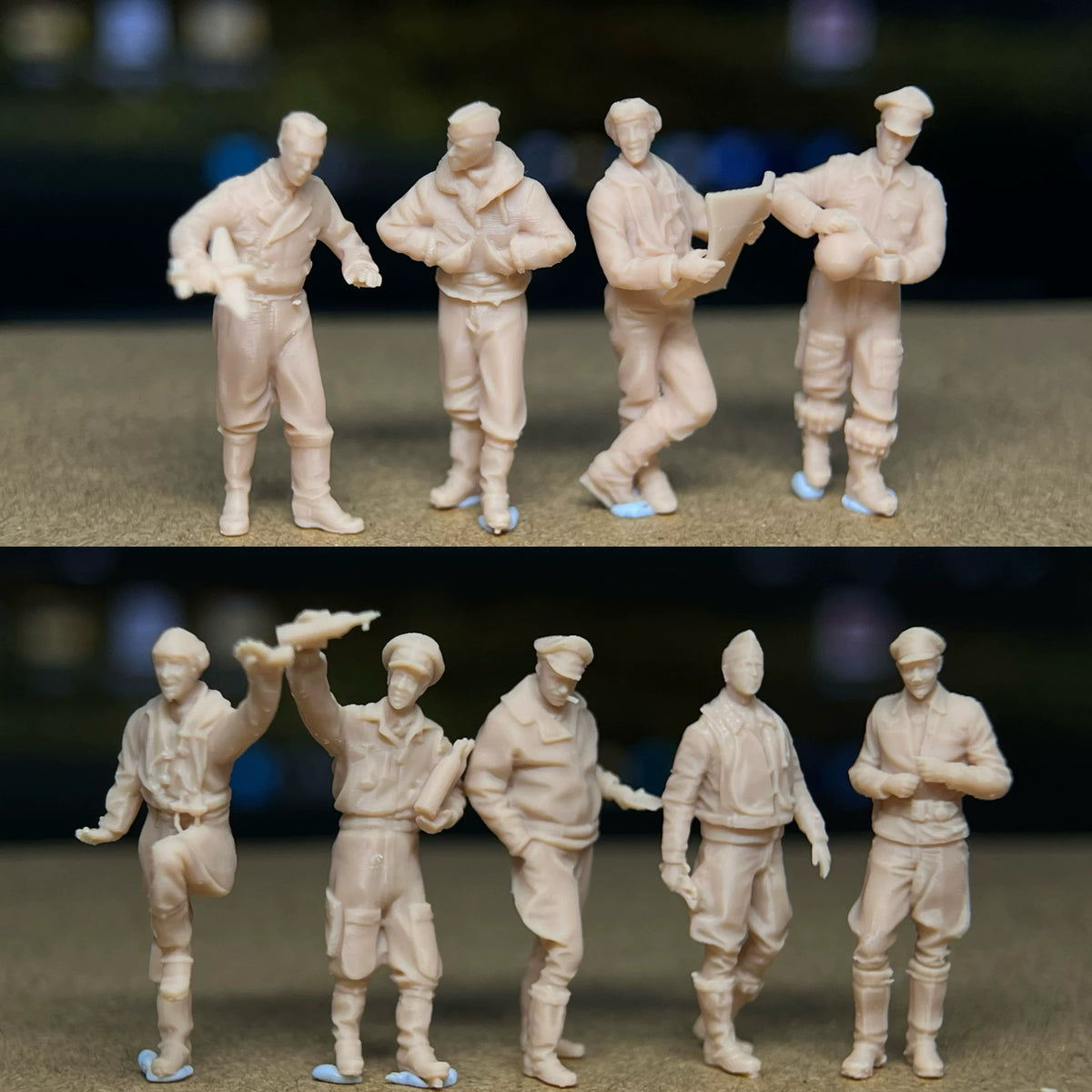 9-man German air force crew during World War II LSSNO93 1/35/48/64/72/87/100/144 Main image