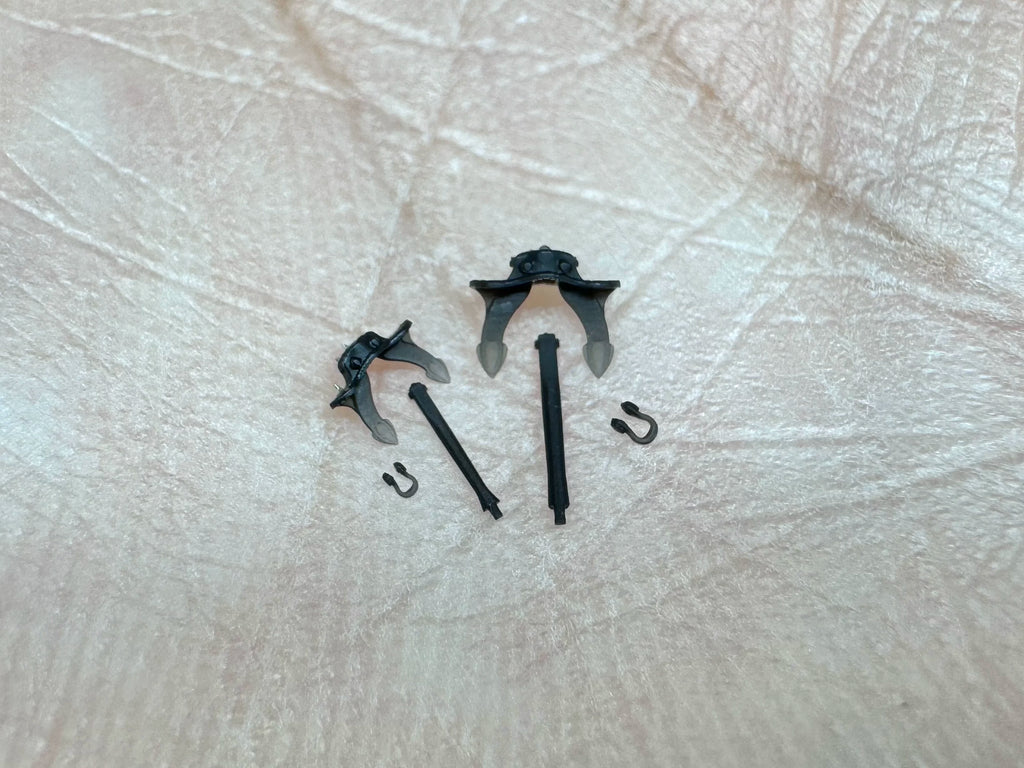 SSMODEL G700026   700 scale German Navy warship anchors in two sizes