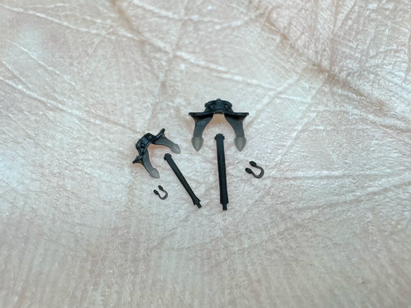 SSMODEL G700026   700 scale German Navy warship anchors in two sizes