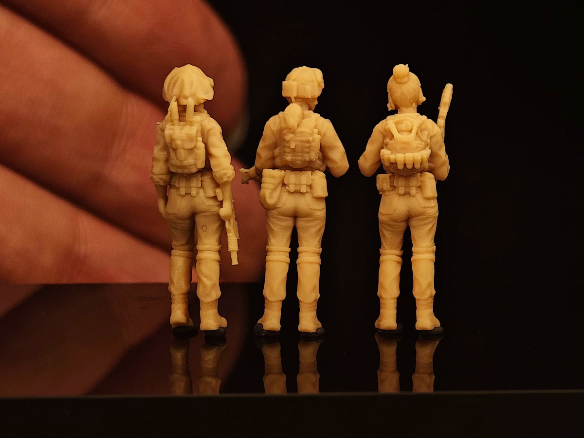 Modern Israeli IDF Women's 3-Person Team LSSNO305 1/35/48/64/72/87/100/144 — detail view 2