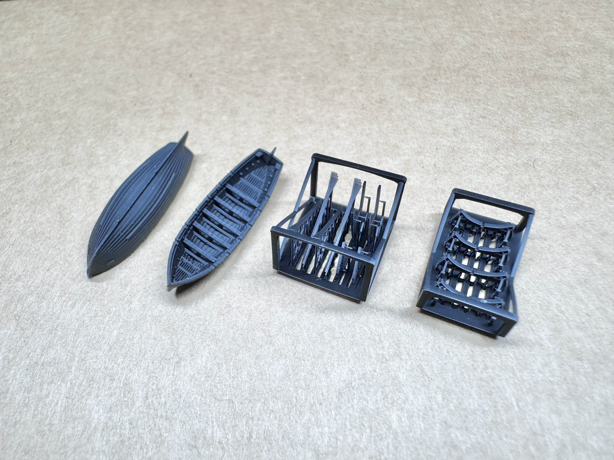 SSMODEL  R350032 1/350Scale 9 m sampan — detail view 3