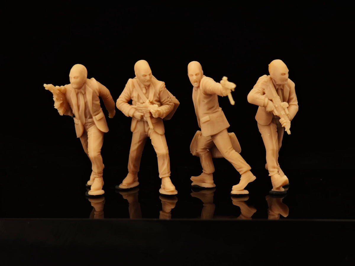 Modern robbers four-man team White Model LSSNO220 1/35/48/64/72/87/100/144