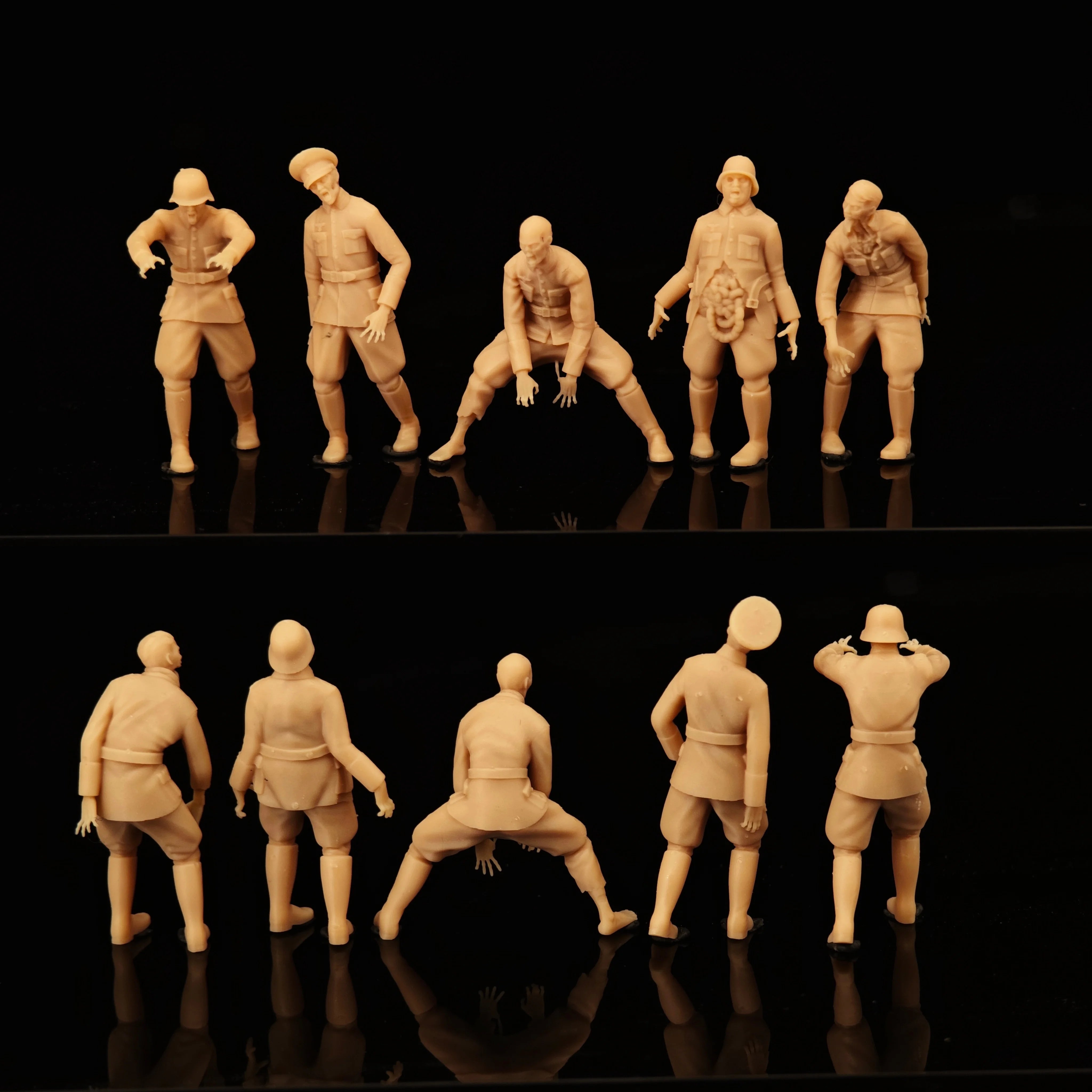 World War II Zombies ② 5-man squad of little soldiers LSSNO236 1/35/48/64/72/87/100/144
