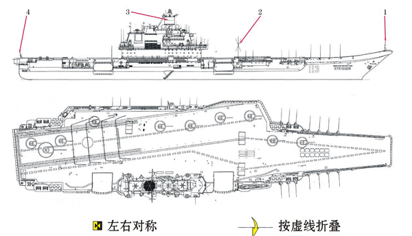 SSMODEL WM34008 — Soviet Aircraft Carrier: Early Carrier-Based Aircraft (1/3000 Scale) — Photo-Etched Parts
