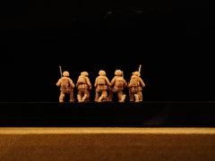 Modern British infantry (5 men)  LSSNO258 1/35/48/64/72/87/100/144
