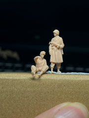 WWII US Army Jeep Willys figure, white membrane communication, multiple scales available.LSSNO58 1/35/48/64/72/87/100/144