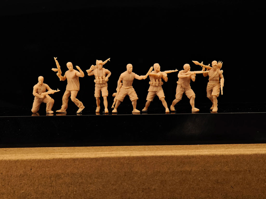 7 modern African soldiers LSSNO170 1/35/48/64/72/87/100/144