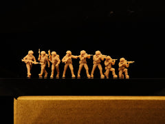 Modern British infantry ① 8 men LSSNO257 1/35/48/64/72/87/100/144