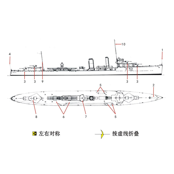 SSMODEL WM04205 British Navy Destroyer V/W Class 1/2000 Resin Model with PE