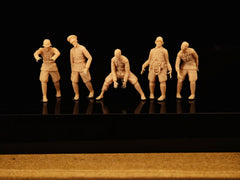 World War II Zombies ② 5-man squad of little soldiers LSSNO236 1/35/48/64/72/87/100/144