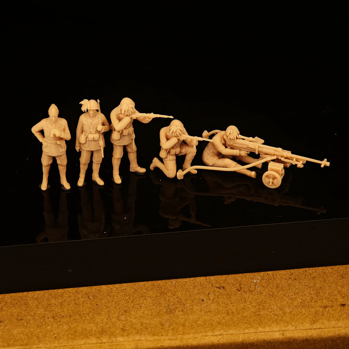 Five-man Italian infantrymen from World War II LSSNO265 1/35/48/64/72/87/100/144
