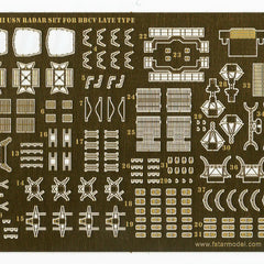 5-Star FS350032 1/350 American Radar Set 2: Battleship and Carrier Late Version
