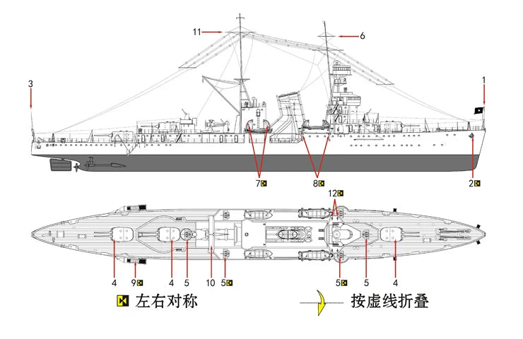 SSMODEL WM04401 Cruiser Ninghai 1/2000 Resin Model (Includes PE) — detail view 2