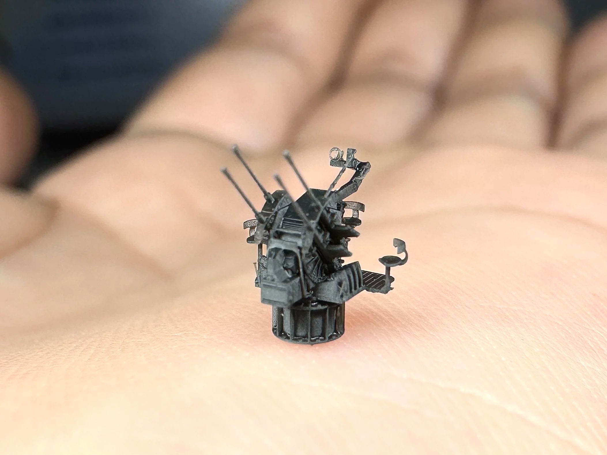 SSMODEL G350010   350 scale German 20 mm quadruple anti-aircraft machine