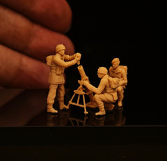 WWII British paratrooper ML3-inch mortar 3-man LSSNO286 1/35/48/64/72/87/100/144