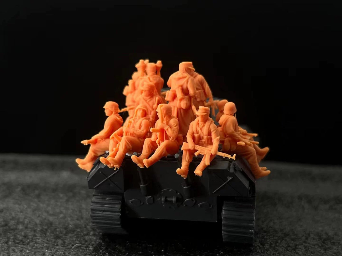 WWII Army Group D tank platoon of 12 members – customizable with various proportions LSSNo37 1/35/48/64/72/87/100/144