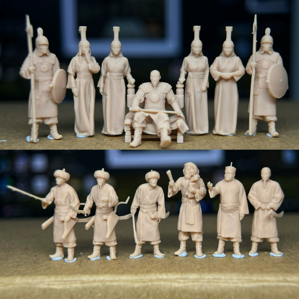 A group of 13 ancient Mongolian soldiers LSSNO77 1/35/48/64/72/87/100/144