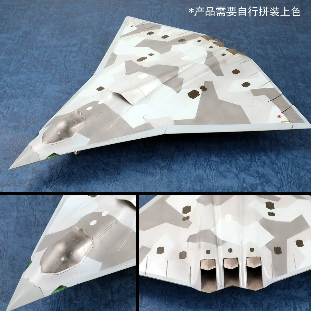Trumpeter 1/72 01689 J-36 fighter jet (prototype) assembly model