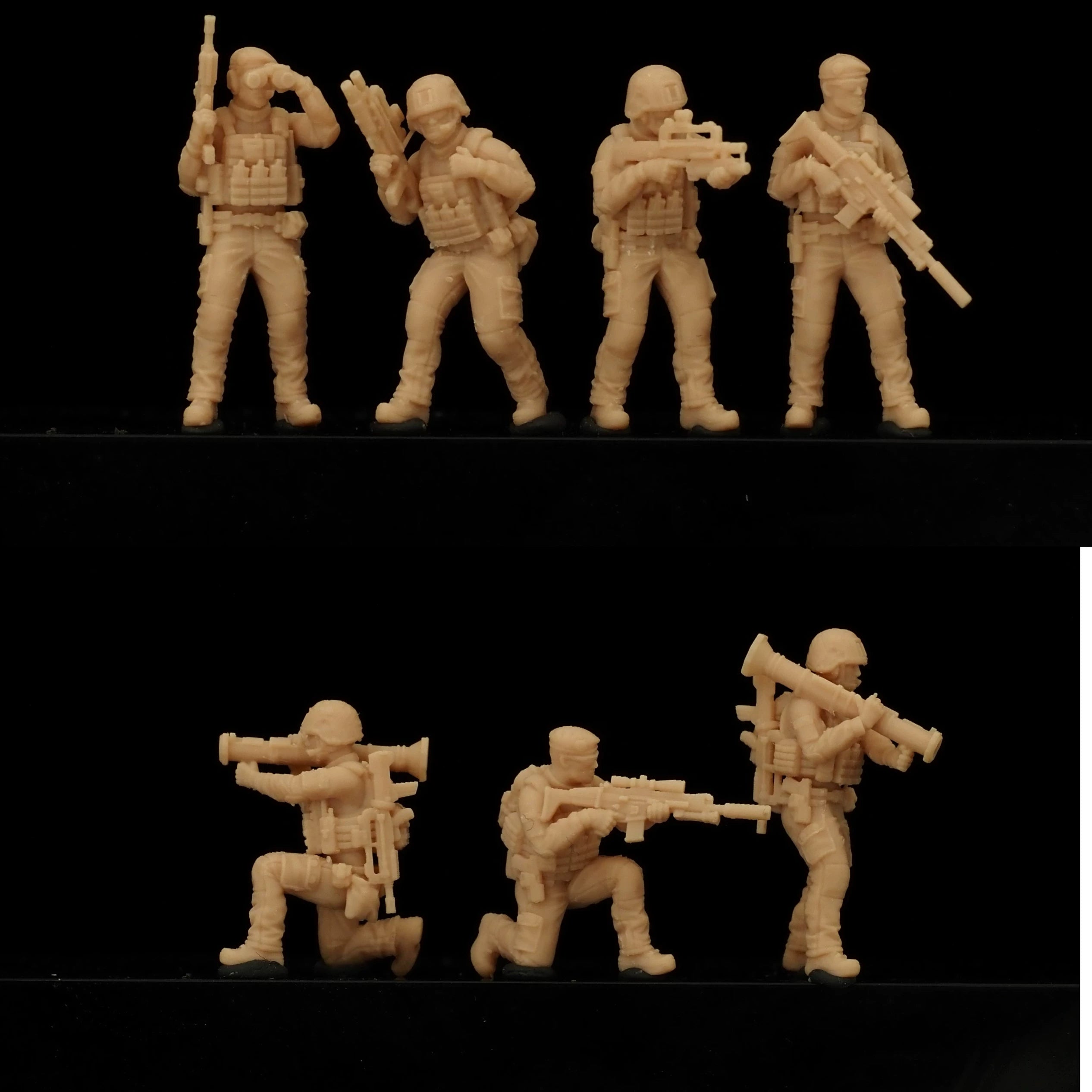 Modern French Soldier 7-Man Team  LSSNO129 1/35/48/64/72/87/100/144