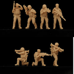 Modern French Soldier 7-Man Team  LSSNO129 1/35/48/64/72/87/100/144