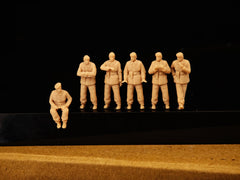 A group of six French tank crewmen during World War II  LSSNO237 1/35/48/64/72/87/100/144