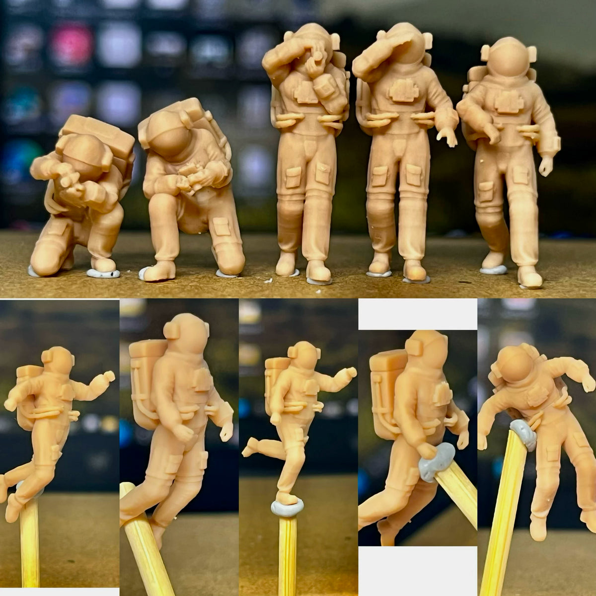 Modern Astronauts 10-Person Crew LSSNO114 1/35/48/64/72/87/100/144