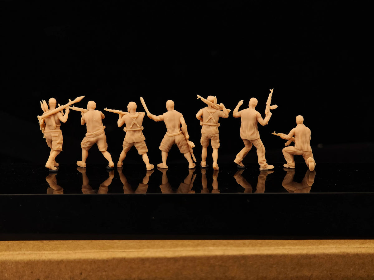 7 modern African soldiers LSSNO170 1/35/48/64/72/87/100/144 — detail view 3