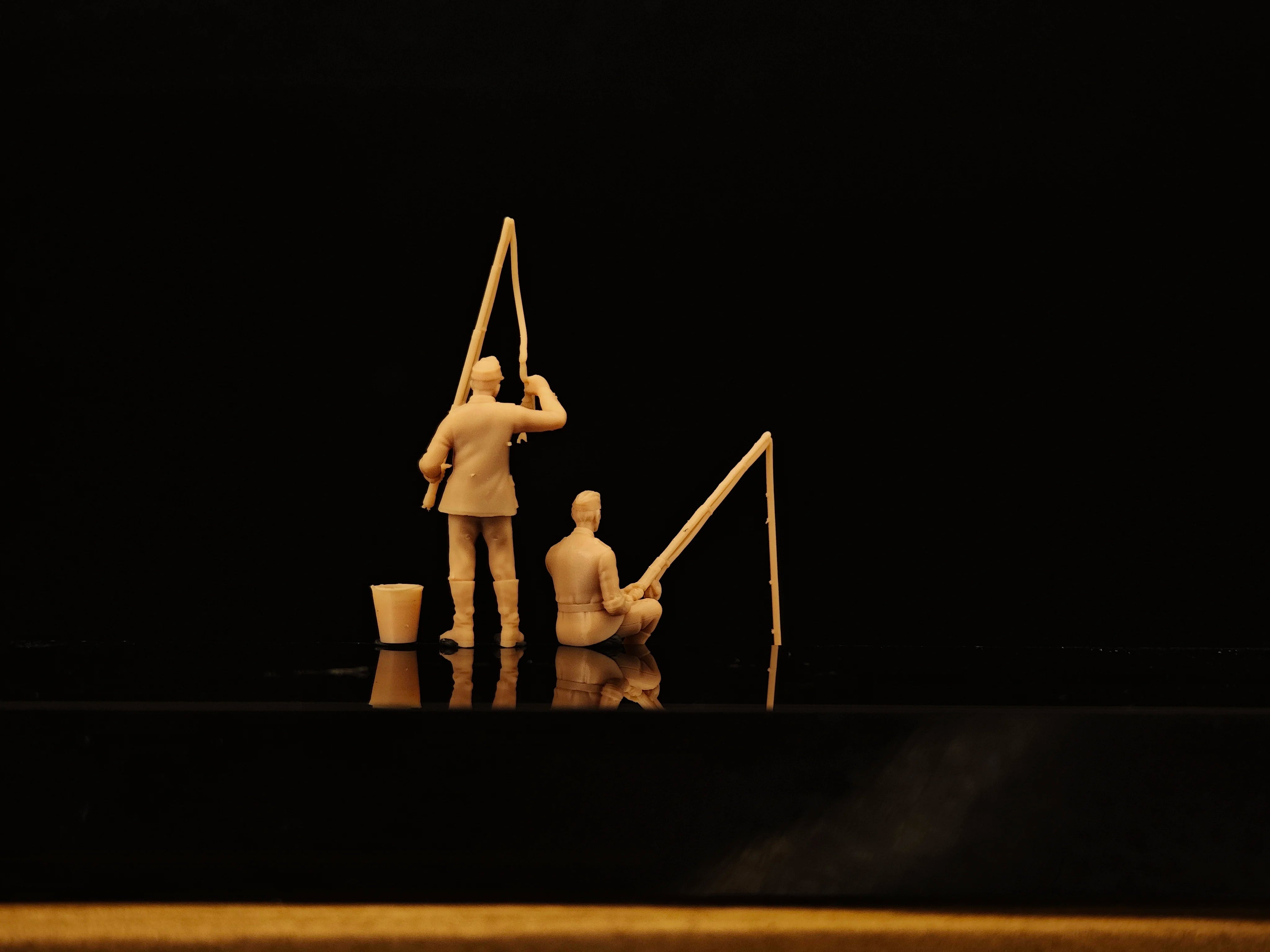 Military Fishing 2-Person Team Little Soldiers  LSSNO241 1/35/48/64/72/87/100/144