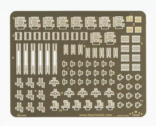 Five-star model FS710036 1/700 Etched Parts Modification