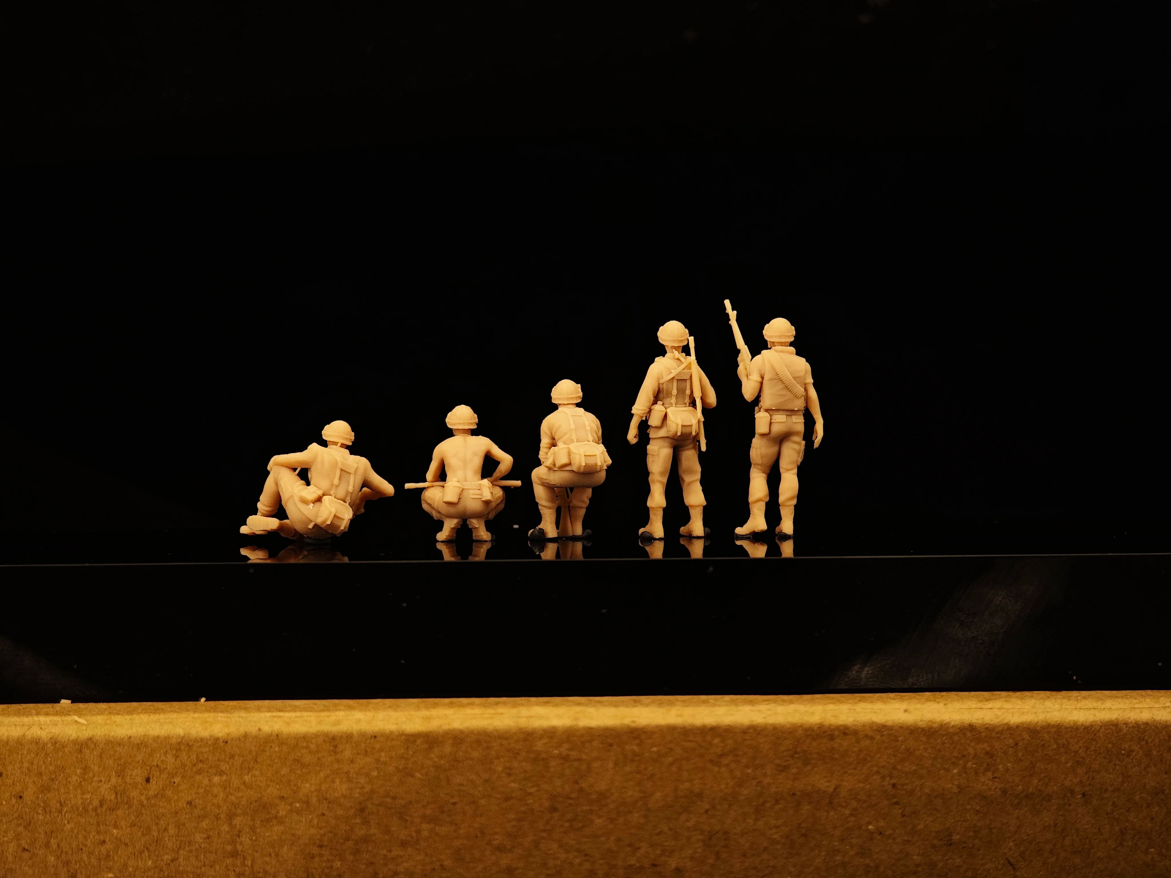 Vietnam War US Army 5-man squad figure LSSNO274 1/35/48/64/72/87/100/144